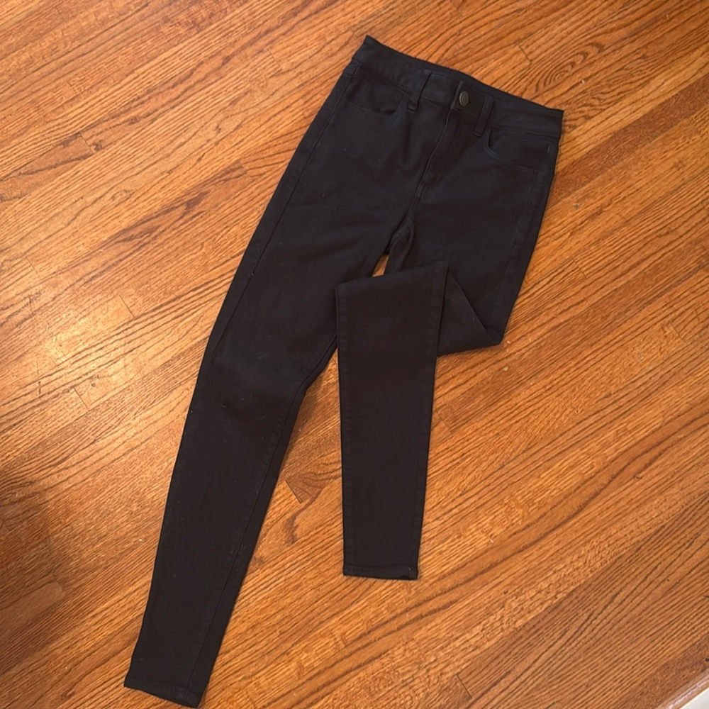 American Eagle hi rise jeggings, black, size 0